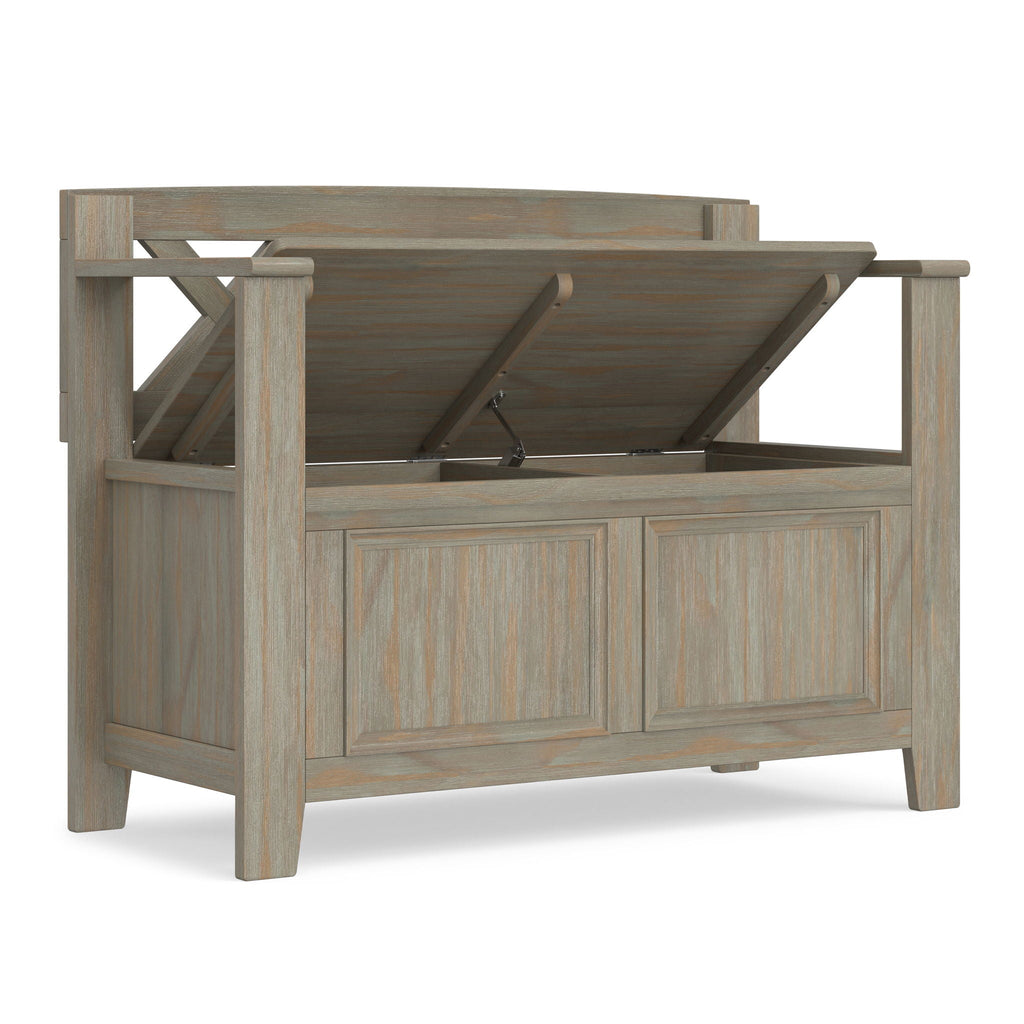 Amherst - Small Transitional Entryway Storage Bench