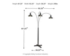 Sheriel - Metal Arc Lamp  - Black
