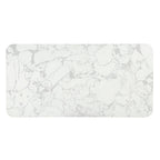 Clayten - Dining Table With Marble Top - White Natural Marble Top & Espresso