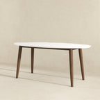Ada - Mid-Century Modern Style Oval Dining Table