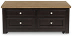 Drazmine - Lift Top Cocktail Table - Brown
