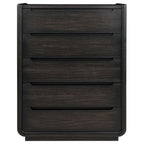 Leandro 5-drawer Bedroom Chest of Drawers Burnished Black