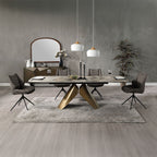 Malika - Ceramic Top Server - Copper Cross Brushed