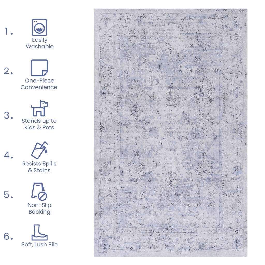 Maval - Area Rug, Washable