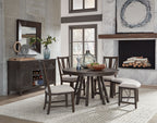 Westley Falls - Curved Bench With Upholstered Seat - Graphite