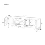 TV Stand For TVs Up To 75", Entertainment Center Media Console For Living Room - Black