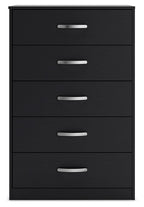 Finch - Five Drawer Chest - 46" Height - Black