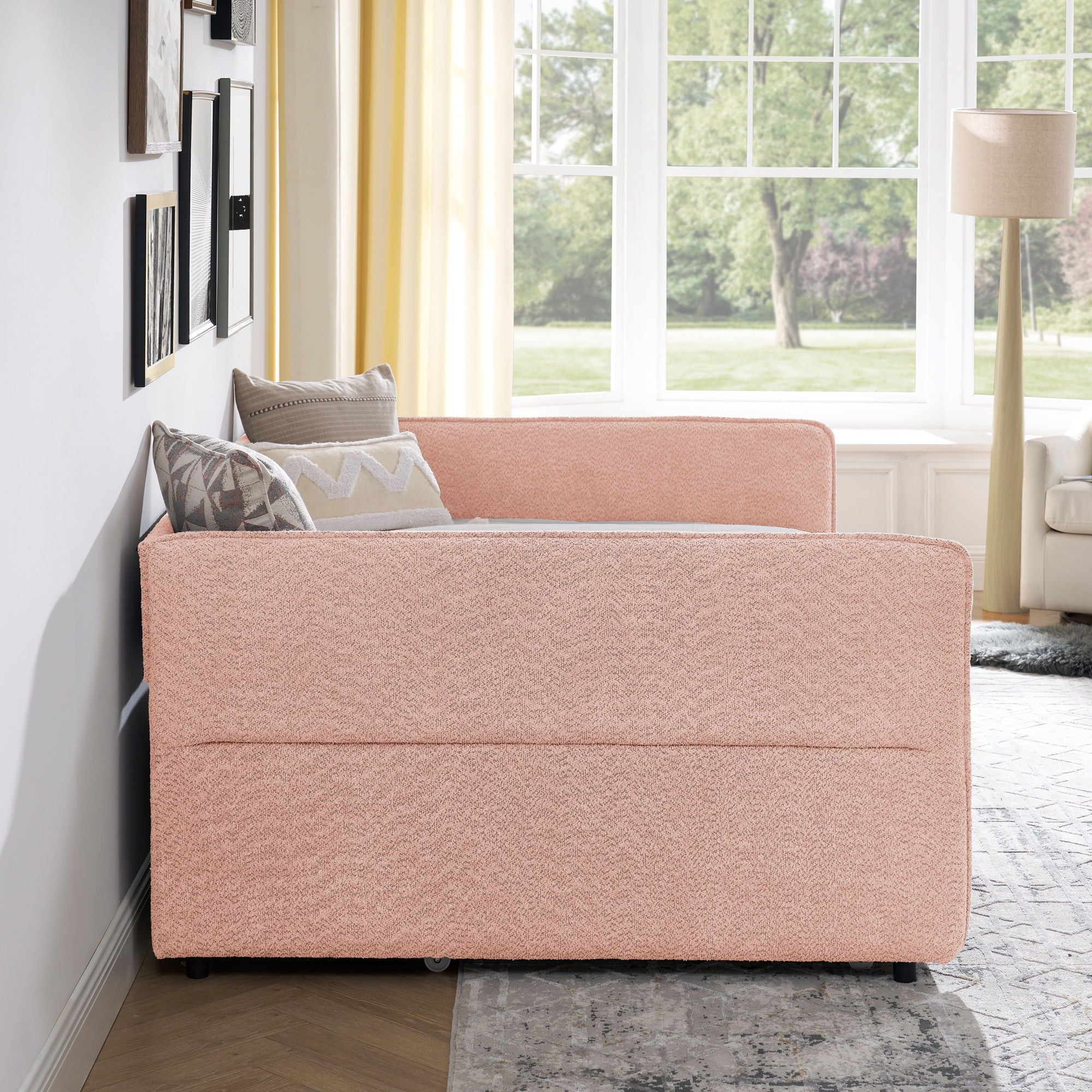 Upholstered Daybed With Pop Up Trundle