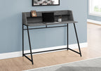 Computer Desk For Home Office, Laptop, Storage Shelves, Marble Look Contemporary & Modern
