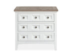 Heron Cove - Two Tone Drawer Nightstand - Chalk White And Dovetail Gray