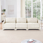 Elegant Sofa With Ergonomic Design And Lumbar Pillows