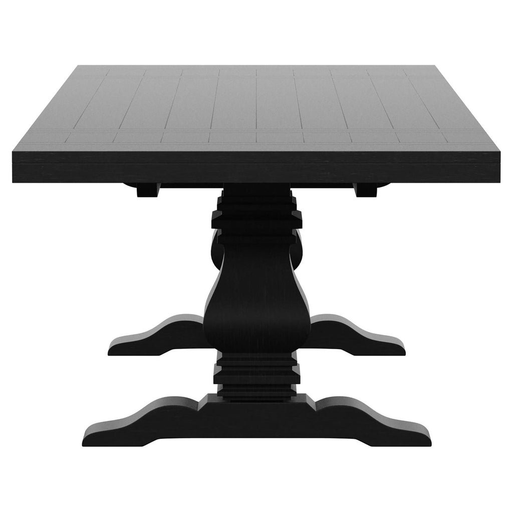 Florence 7-piece 126-inch Extension Dining Table Set Distressed Black