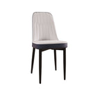 Modern Dining Chair With Cushions And Metal Legs