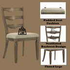 Parfield - Side Chair (Set of 2) - Fabric & Weathered Oak