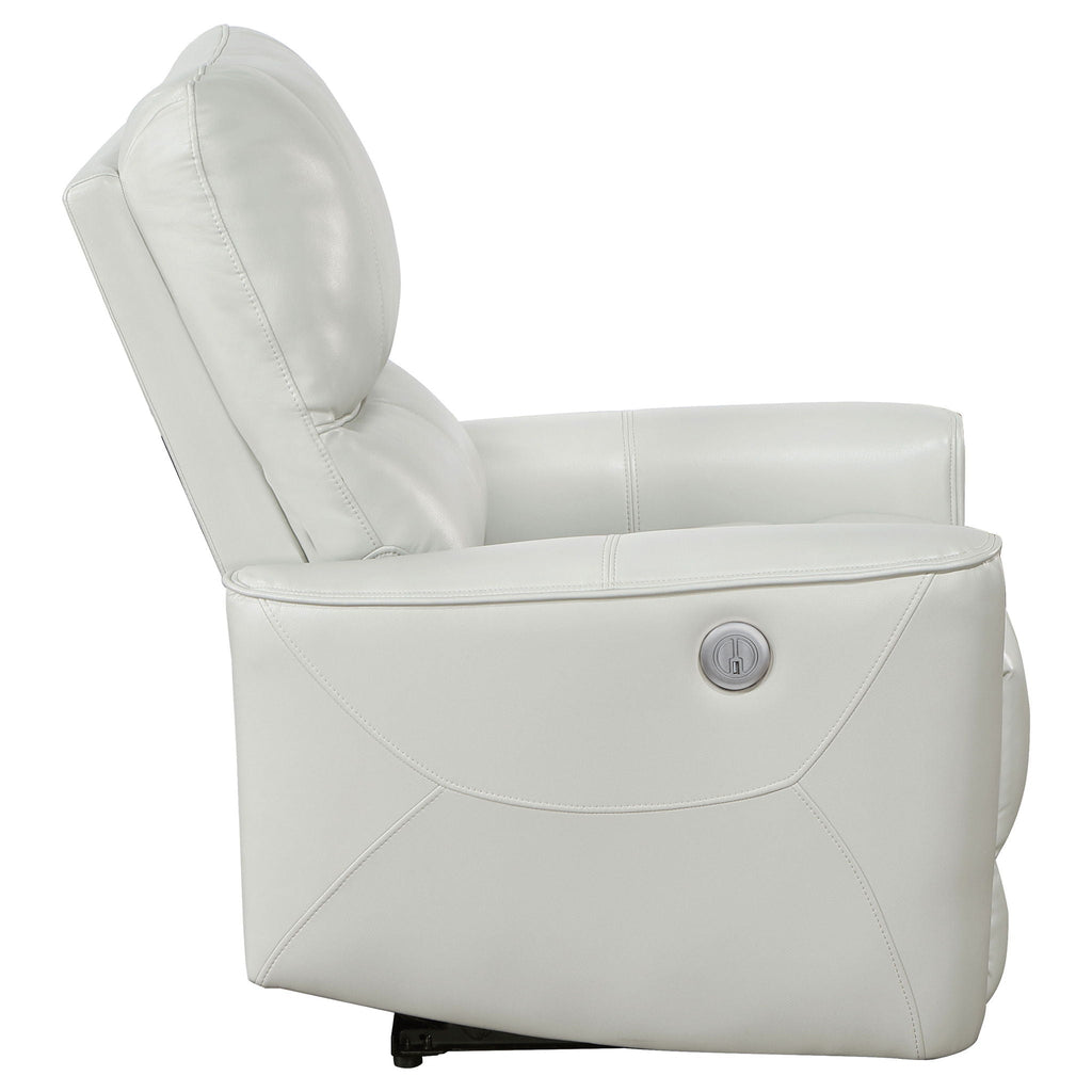 Greenfield Upholstered Power Recliner Chair Dove Grey