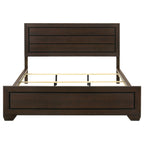 Kauffman Wood California King Panel Bed Dark Cocoa