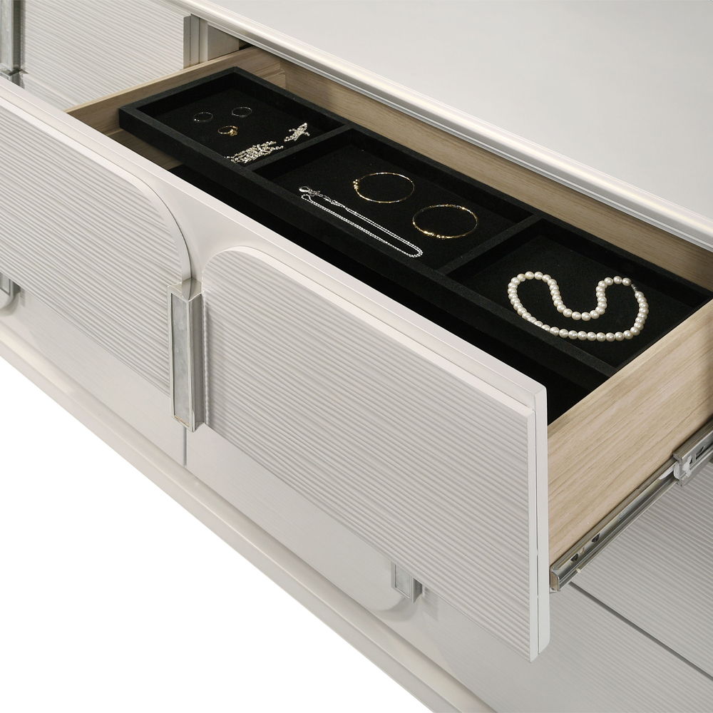 Laveda - Dresser - Pearl White