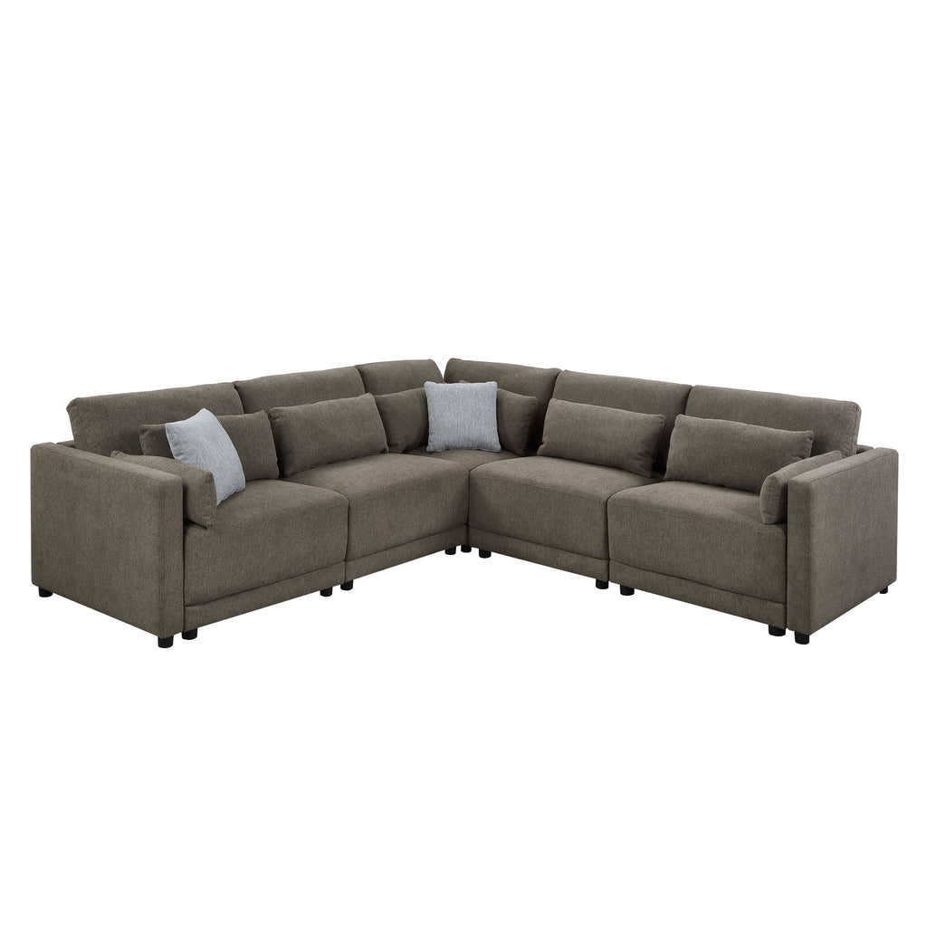 Rylie - Modular Sectional Sofa With Toss Pillows