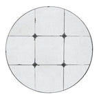 Traditional Decor Style Round Antique Glass Wall Mirror, Wall Decor For For Bathroom Entryway Console Lean Against Wall - Black