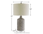 Linus - Ceramic Table Lamp  - Antique Black