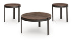 Horizon Hills - Occasional Table Set (Set of 3) - Brown / Black