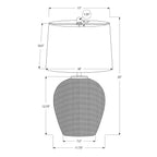 Lighting, Table Lamp, Rattan, Resin, Transitional - Beige
