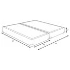 Mercer 9-inch Split Eastern King Standard Box Spring Foundation