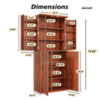 Kitchen Pantry Cabinet With 6 Doors
