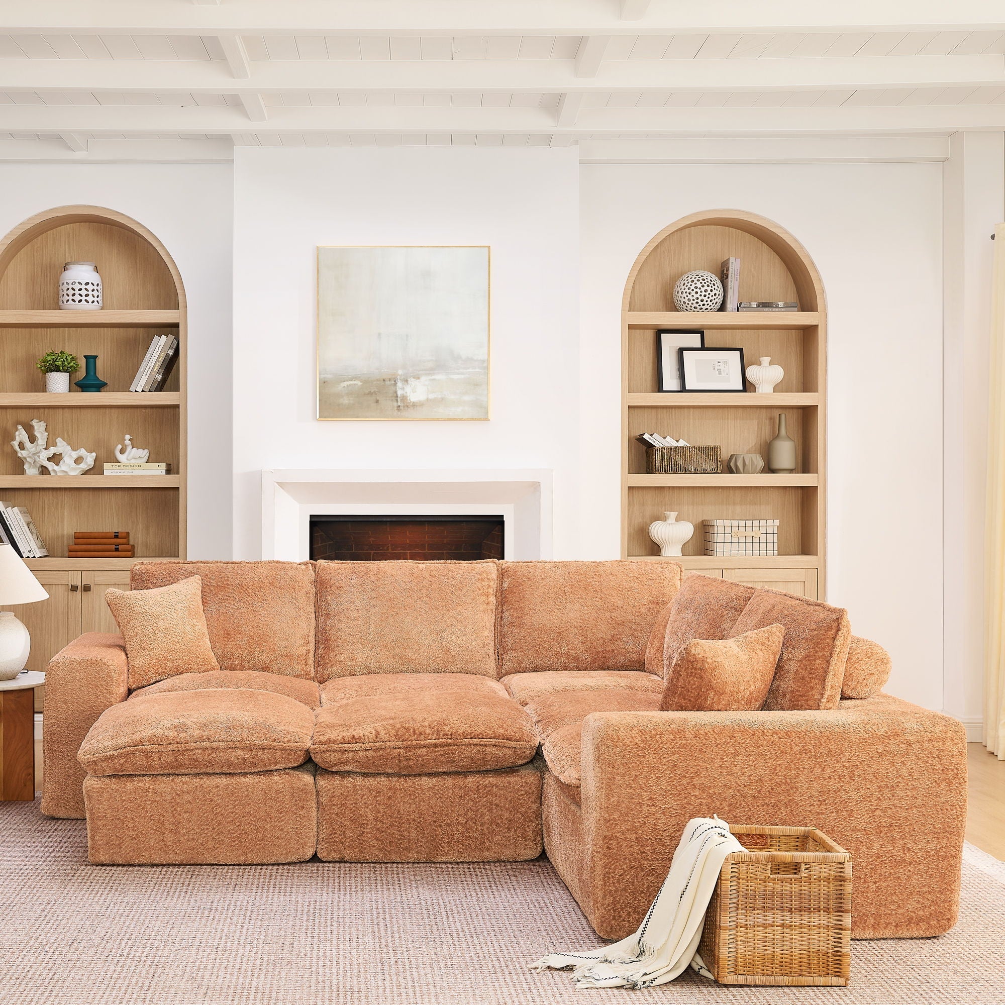 Sectional Sofa With Moveable Ottoman