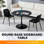 Mid-Century Tulip Dining Table With Round Top
