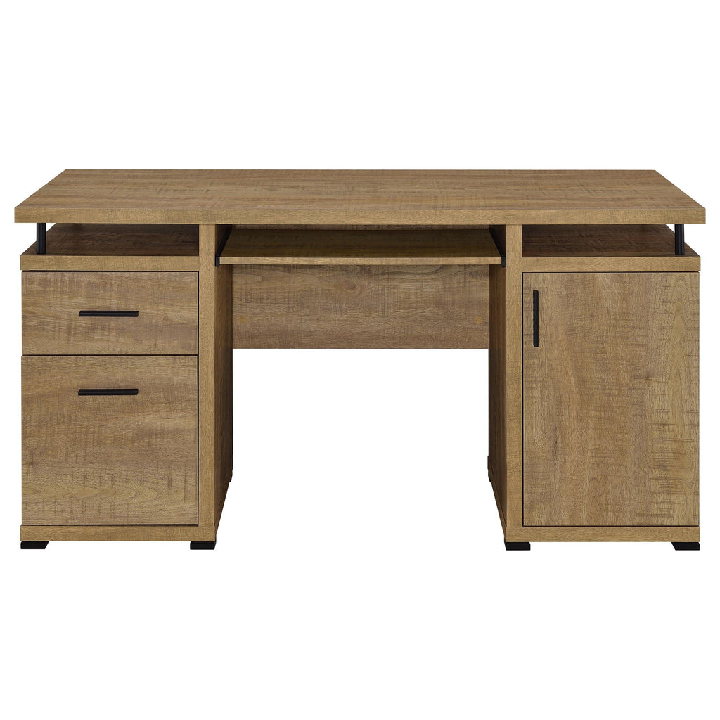 Tracy 55-inch 2-drawer Office Computer Desk Mango