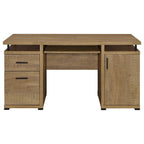Tracy 55-inch 2-drawer Office Computer Desk Mango