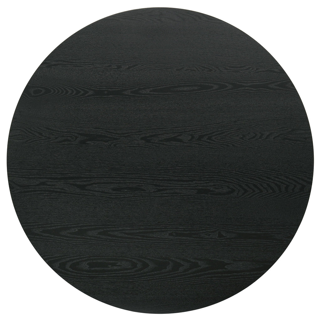 Hamlyn 43-inch Round Wood Counter Height Dining Table Black