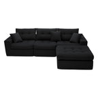 Corner Chaise L-Shaped Sectional Sofa Bed