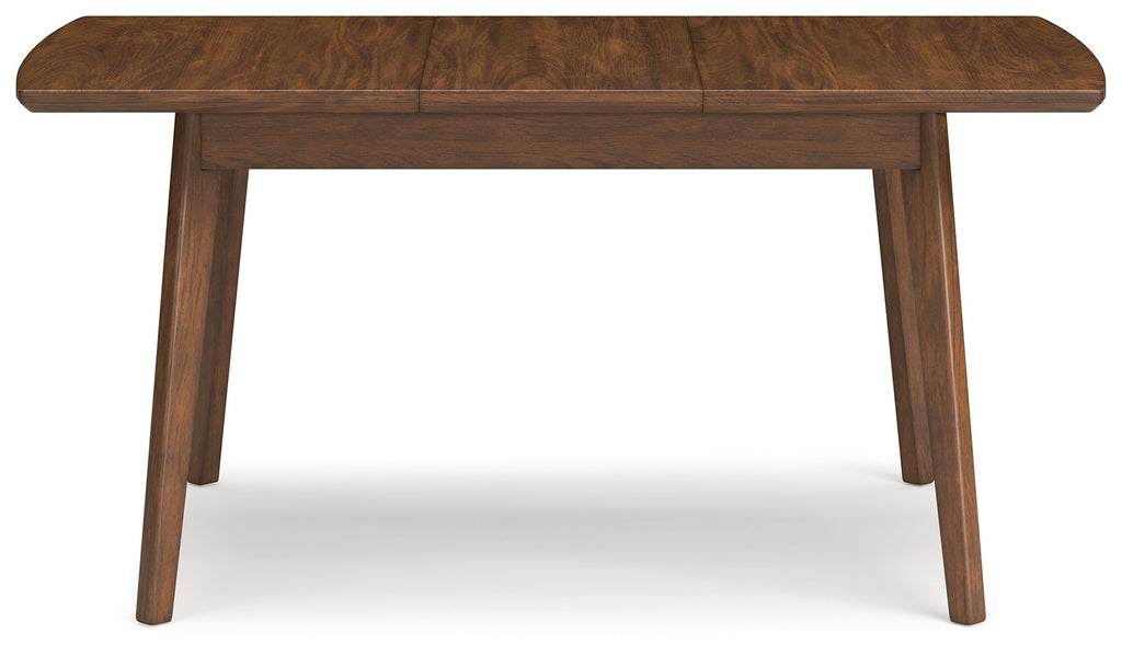Lyncott - Rectangular Dining Room Butterfly Extension Table - Brown