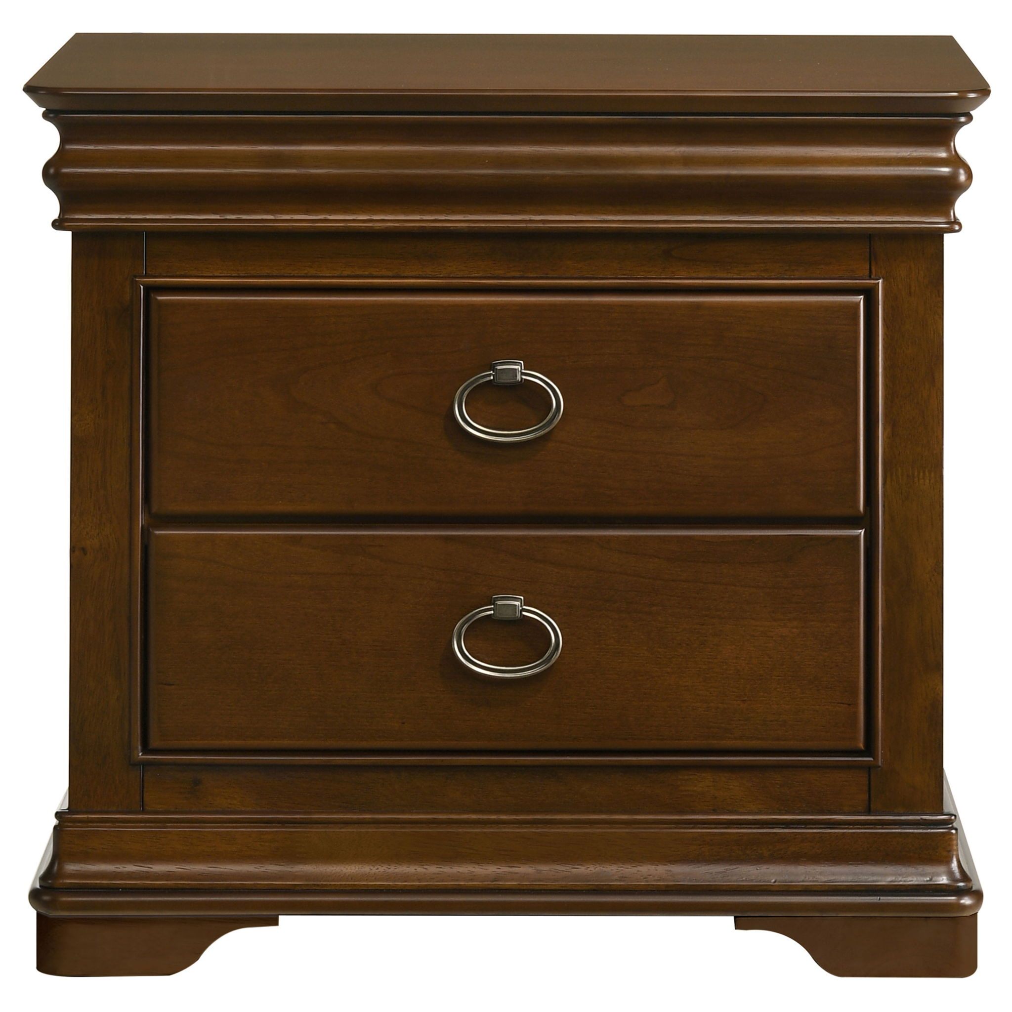 Garland 2-drawer Nightstand Bedside Table Brown Cherry