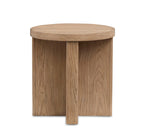 Hayden - Round End Table - Golden Oat