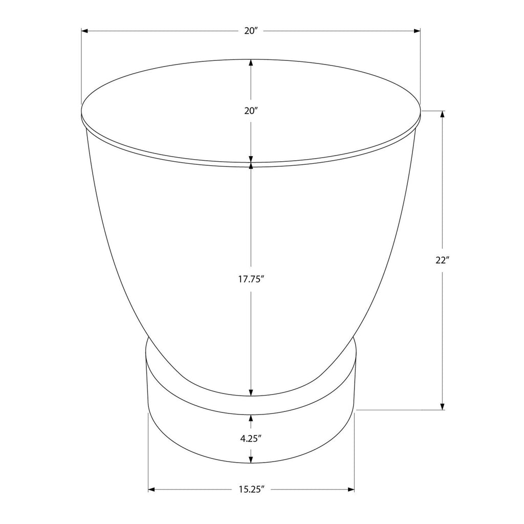 Drum Accent Side Table, Contemporary & Modern Design