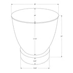 Drum Accent Side Table, Contemporary & Modern Design
