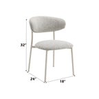 Kalam - Fabric Side Chair (Set of 2) - Light Gray