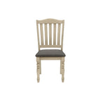 Dining Chair, Upholstered, Side, Transitional (Set of 2) - Gray