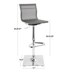 Mirage - Contemporary Adjustable Barstool With Swivel