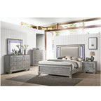 Antares - Mirror With LED - Light Gray Oak