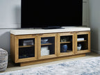 Adanworth - Accent Cabinet - Light Brown / Gray