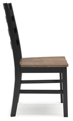 Wildenauer - Dining Room Side Chair (Set of 2) - Brown / Black