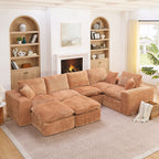 Sectional Sofa With Moveable Ottoman