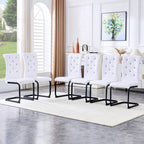 Alligator Skin Upholstered Dining Chairs