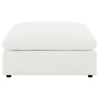 Raleigh Boucle Upholstered Ottoman Ivory