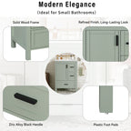 Bathroom Vanity With Sink, Soft-Close Doors, Double-Layer Shelf And 3 Drawers