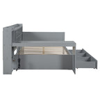 Daybed With 3 Drawers USB Ports And Desk